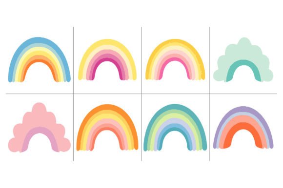 Download Baby Rainbow Svg, Boho Rainbow Clipart - Svg Collection