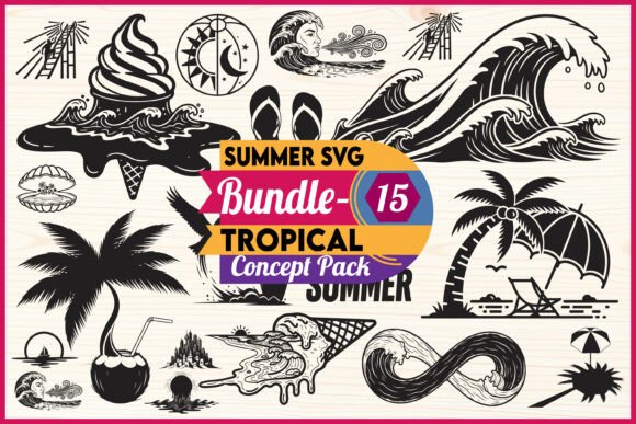 Download Summer Tropical SVG Bundle - Svg Collection