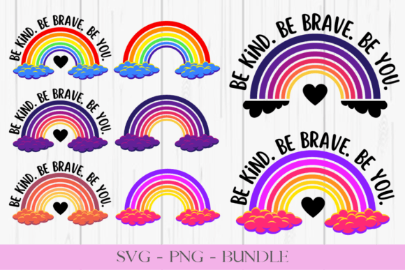 Download Rainbow SVG PNG Bundle - Svg Collection