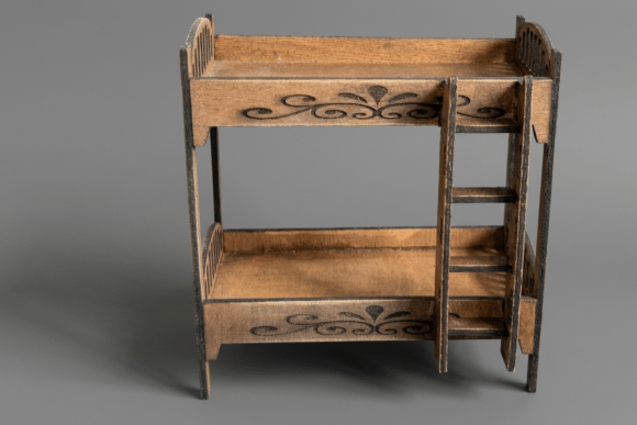 Download Bunk Bed SVG Laser Cut File 1:12 Scale - Svg Collection