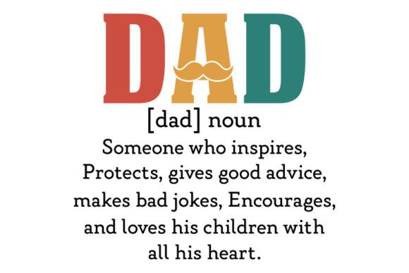 Download Father's Day SVG Design,Dad [dad] Noun - Svg Collection
