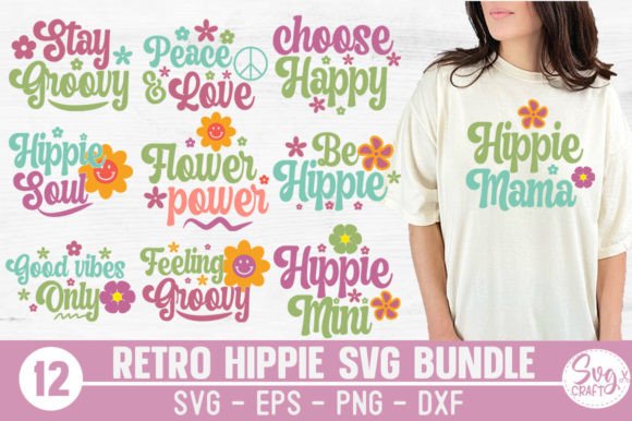 Download Retro Hippie SVG Bundle Retro SVG Groovy - Svg Collection