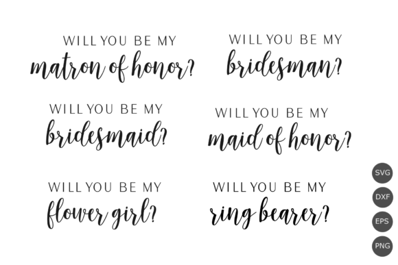 Download Will You Be My Bridesmaid Svg Bundle - Svg Collection