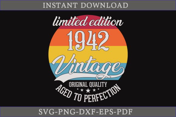 Download Vintage 1942 Aged to Perfection SVG File - Svg Collection