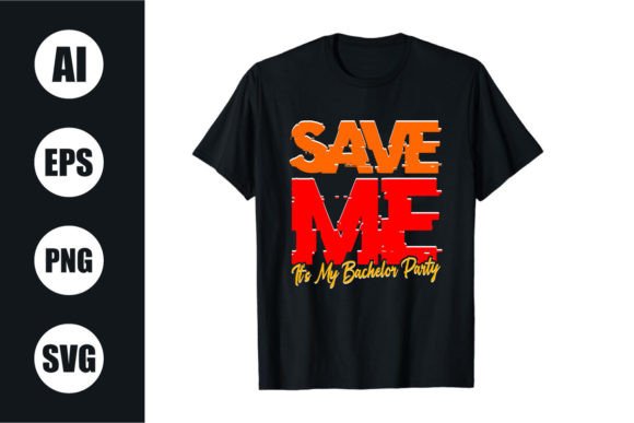Download Bachelor Party Retro Wavy T Shirt Design - T shirt design Collection