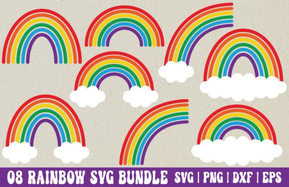 Download Rainbow SVG Bundle - Rainbow PNG - Svg Collection