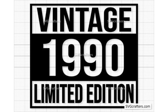 Download Vintage 1990 Svg Png, 32nd Birthday Svg - Svg Collection