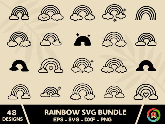 Download Rainbow Svg Bundle - Svg Collection