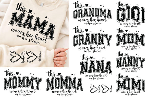 Download This Mama/Grandma/Nana Custom SVG Bundle - Svg Collection