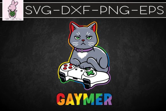 Download Gamer LGBT Cat Pride Rainbow SVG - Svg Collection