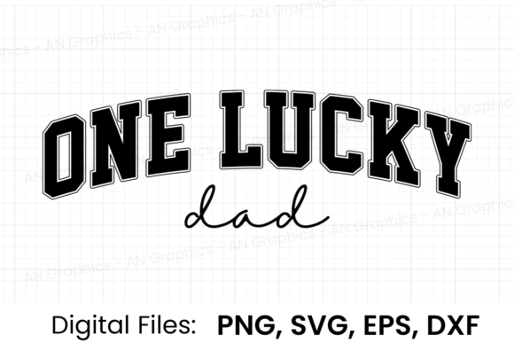 Download One Lucky Dad Retro Varsity SVG - Svg Collection
