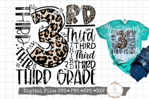 Download 3rd Grade Typography SVG Sublimation PNG - Svg Collection