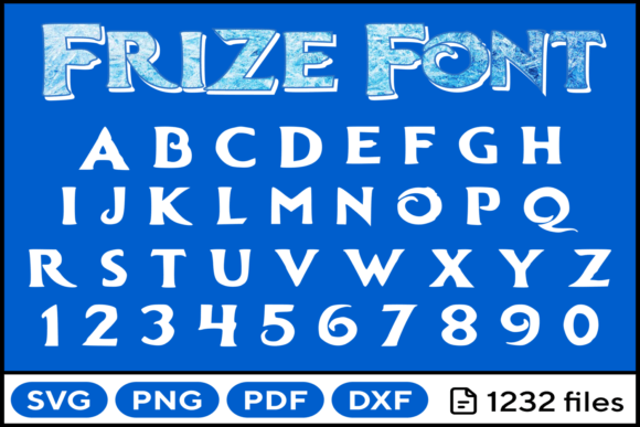 Download Frozen Font Svg Png Pdf Dxf - Svg Collection