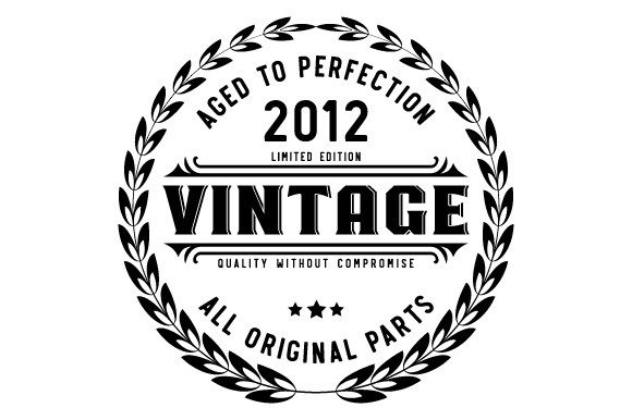 Download Vintage 2012 Aged to Perfection SVG EPS - Svg Collection