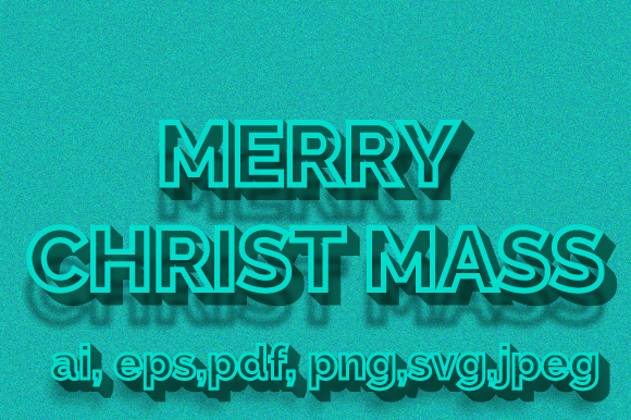 Download Merry Christ Mass 3d Svg Text Effect - Svg Collection