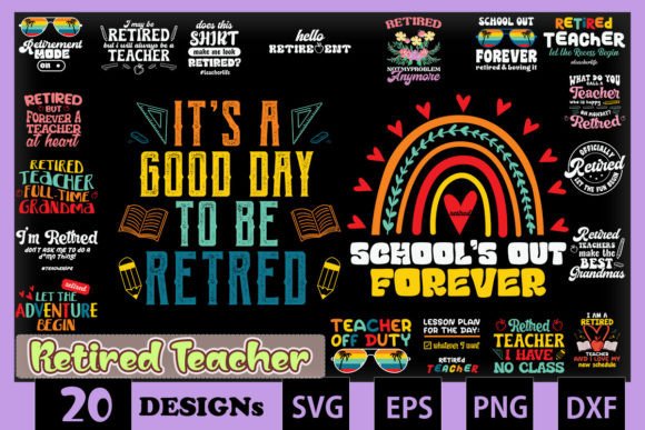 Download Retired Teacher Bundle SVG 20 Designs - Svg Collection