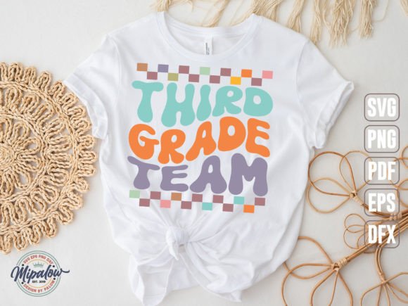 Download Third Grade Team Svg, Wavy Text. - Svg Collection